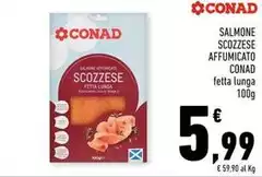 Conad - Salmone Scozzese Affumicato Conad - Salmone Scozzese Affumicato