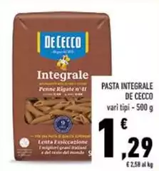 De Cecco - Pasta Integrale De Cecco - Pasta Integrale
