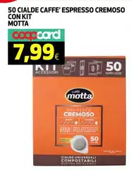 Motta - 50 Cialde Caffè Espresso Cremoso Con Kit Motta - 50 Cialde Caffè Espresso Cremoso Con Kit