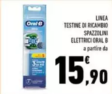 Oral b - Linea Testine Di Ricambio Spazzolini Elettrici
