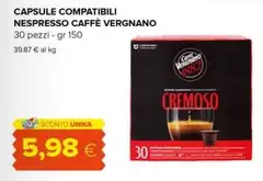 Caffè vergnano - Capsule Compatibili Nespresso Caffè