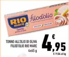 Rio Mare - Tonno All'olio Di Oliva Filod'olio Rio Mare - Tonno All'olio Di Oliva Filod'olio