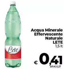 Lete - Acqua Minerale Effervescente Naturale