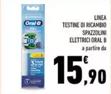 Oral b - Linea Testine Di Ricambio Spazzolini Elettrici