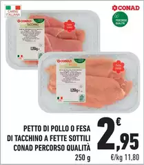Conad - Petto Di Pollo O Fesa Di Tacchino A Fette Sottili Percorso Qualità Conad - Petto Di Pollo O Fesa Di Tacchino A Fette Sottili Percorso Qualità