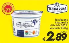 Terrabuona - Mozzarella Di Bufala D.O.P. Vaschetta Terrabuona - Mozzarella Di Bufala D.O.P. Vaschetta