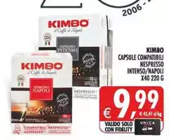 Kimbo - Capsule Compatibili Nespresso Intenso