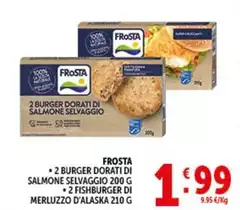Frosta - 2 Burger Dorati Di Salmone Selvaggio Frosta - 2 Burger Dorati Di Salmone Selvaggio