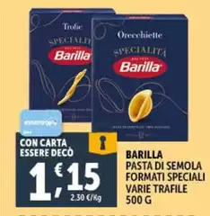 Barilla - Pasta Di Semola Formati Speciali Barilla - Pasta Di Semola Formati Speciali