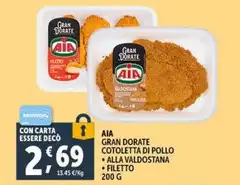 Aia - Gran Dorate Cotoletta Di Pollo Alla Valdostana Aia - Gran Dorate Cotoletta Di Pollo Alla Valdostana