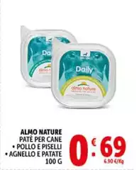 Almo Nature - Patè Per Cane Pollo E Piselli Almo Nature - Patè Per Cane Pollo E Piselli