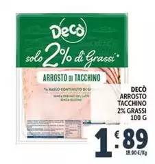 Basso - Arrosto Tacchino 2% Grassi Basso - Arrosto Tacchino 2% Grassi
