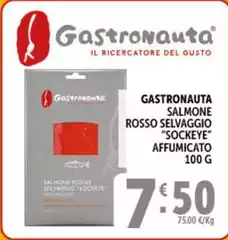 Gastronauta - Salmone Rosso Selvaggio "Sockey" Affumicato Gastronauta - Salmone Rosso Selvaggio "Sockey" Affumicato
