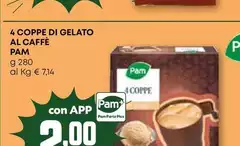 Pam - 4 Coppe Di Gelato Al Caffè