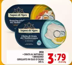 Iasa - Orata Al Naturale/branzino Grigliato In Olio D'oliva Iasa - Orata Al Naturale/branzino Grigliato In Olio D'oliva