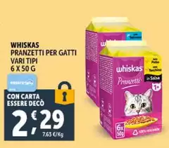 Whiskas - Pranzetti Per Gatti Whiskas - Pranzetti Per Gatti