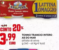 Asdomar - Tonno Trancio Intero Asdomar - Tonno Trancio Intero