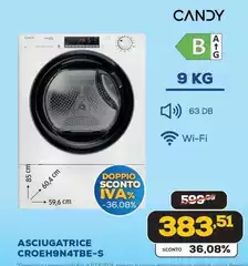 Candy - Asciugatrice Croeh9n4tbe-s Candy - Asciugatrice Croeh9n4tbe-s
