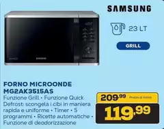 Samsung - MG2AK3515AS forno a microonde A+ Compressore Samsung - MG2AK3515AS forno a microonde A+ Compressore