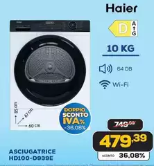 Haier - Asciugatrice HD100-D939E