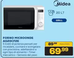 Midea - Forno Microonde AG20CF2E Midea - Forno Microonde AG20CF2E