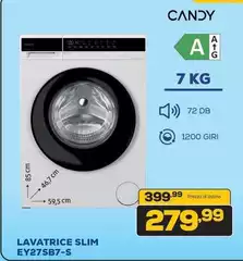 Candy - Lavatrice Slim EY27SB7-S Candy - Lavatrice Slim EY27SB7-S