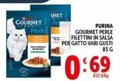 Purina - Gourmet Perle Filettini In Salsa Per Gatto Purina - Gourmet Perle Filettini In Salsa Per Gatto