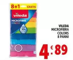 Vileda - Microfibra Colors 8 Panni Vileda - Microfibra Colors 8 Panni