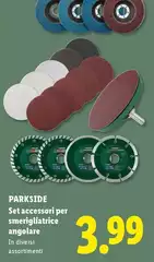 Parkside - Set Accessori Per Smerigliatrice Angolare
