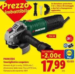 Parkside - Smerigliatrice Angolare
