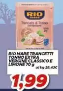 Rio Mare - Trancetti Tonno Extra Vergine Classico E Limone Rio Mare - Trancetti Tonno Extra Vergine Classico E Limone