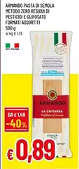 Armando - Pasta Di Semola Metodo Zero Residui Di Pesticidi E Glifosato
