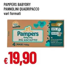 Pampers - Babydry Pannolini Quadripacco Pampers - Babydry Pannolini Quadripacco