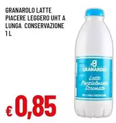 Granarolo - Latte Piacere Leggero UHT A Lunga Conservazione Granarolo - Latte Piacere Leggero UHT A Lunga Conservazione