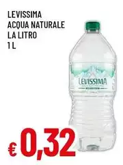 Levissima - Acqua Naturale La Litro Levissima - Acqua Naturale La Litro