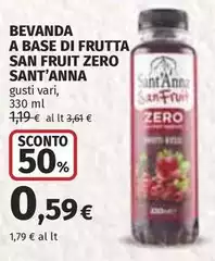 Fragata - Bevanda A Base Di Frutta Zero Sant'Anna Fragata - Bevanda A Base Di Frutta Zero Sant'Anna