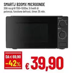 Smartj B20MX Microonde Smartj B20MX Microonde