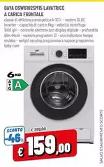 Daya - DSW61025M15 Lavatrice À Carica Frontale Daya - DSW61025M15 Lavatrice À Carica Frontale
