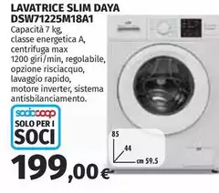 Daya - Lavatrice Slim DSW71225M18A11 Daya - Lavatrice Slim DSW71225M18A11