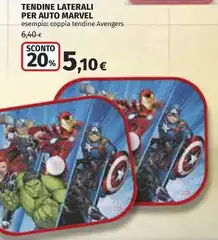 Marvel - Tendine Laterali Per Auto