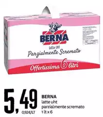 Berna - Latte UHT Parzialmente Scremato Berna - Latte UHT Parzialmente Scremato