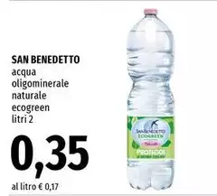 San Benedetto - Acqua Oligominerale Naturale Ecogreen San Benedetto - Acqua Oligominerale Naturale Ecogreen