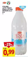 Vitalibre - Latte Fresco Senza Lattosio Inferiore Allo 0,1% Vitalibre - Latte Fresco Senza Lattosio Inferiore Allo 0,1%