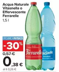 Ferrarelle - Acqua Naturale Vitasnella O Effervescente Ferrarelle - Acqua Naturale Vitasnella O Effervescente