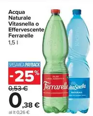 Ferrarelle - Acqua Naturale Vitasnella O Effervescente Ferrarelle - Acqua Naturale Vitasnella O Effervescente