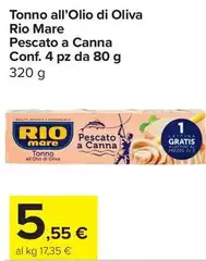 Rio Mare - Tonno All'olio Di Oliva Pescato A Canna Rio Mare - Tonno All'olio Di Oliva Pescato A Canna