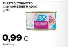 Adoc - Filetti Di Tonnetto Con Gamberetti Adoc - Filetti Di Tonnetto Con Gamberetti