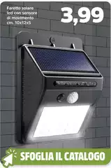 Faretto Solare LED Con Sensore Di Movimento
