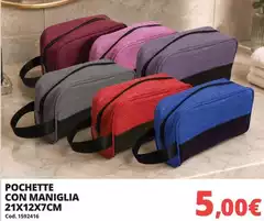 Pochette Con Maniglia 21x12x7cm Pochette Con Maniglia 21x12x7cm