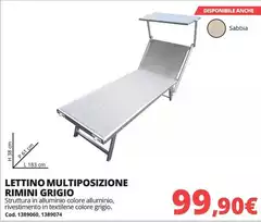 Ermeticos Lettino Multiposizione Ermeticos Lettino Multiposizione